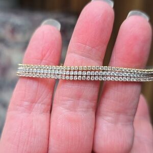 Bella Luce 6.75 ctw. 18k Rose/yellow & Rhodium Over Silver Adjustable Bracelet